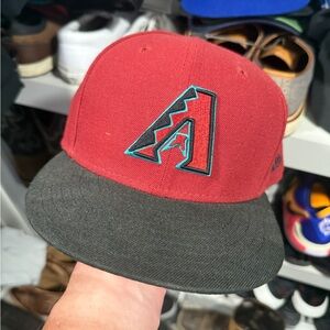 New Era Arizona Diamondbacks Red and Black Fitted Hat